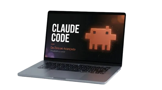 Claude Do Zero ao Avançado — curso no laptop